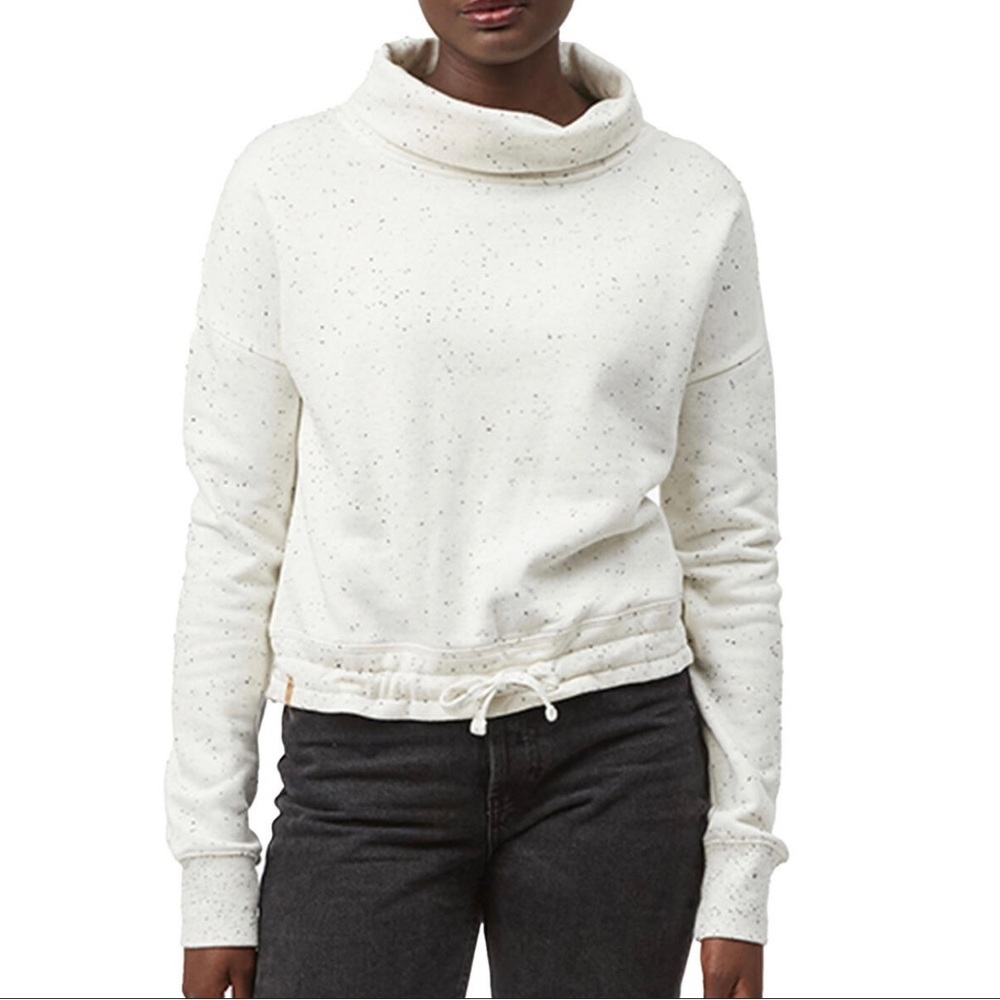 tentree | Cowl Neck Speckled Fleece Hoodie